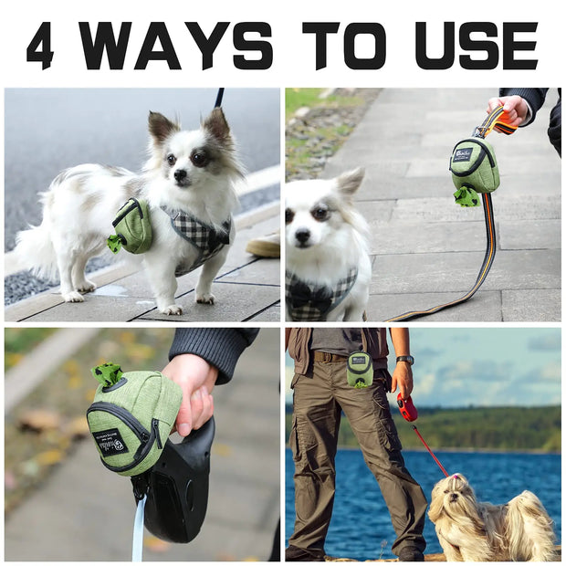 Portable Pet Dog Treat Pouch and Poop Dispenser - Kenny Pet