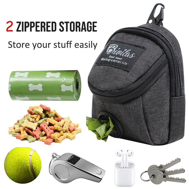 Portable Pet Dog Treat Pouch and Poop Dispenser - Kenny Pet